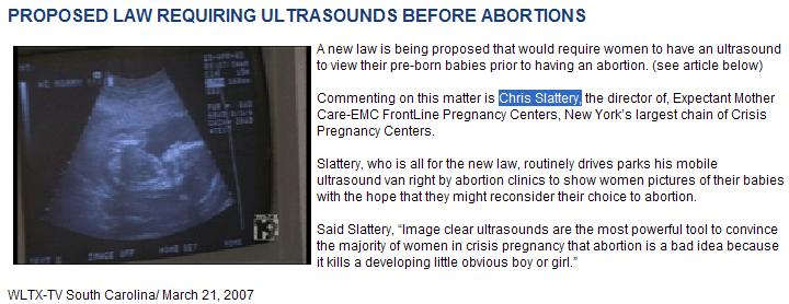 untrasound for abortion prevention
